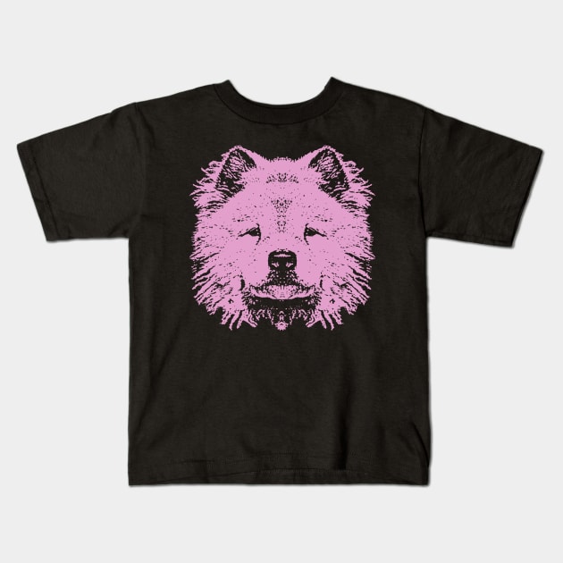 Pink Chow Chow Kids T-Shirt by childofthecorn